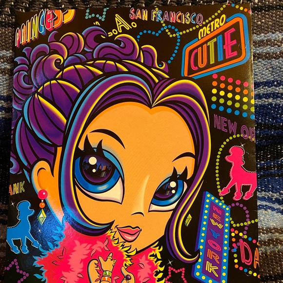 Lisa Frank Glamour Girl 2 Pocket Folder - Picture 1 of 4